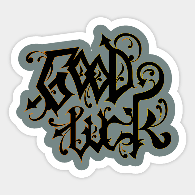 GOOD LUCK graffiti art - Graffiti Styles - Sticker | TeePublic